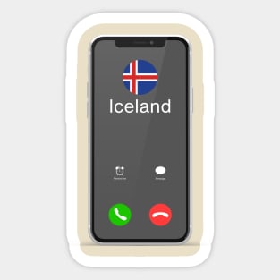 Iceland Is Calling Sticker